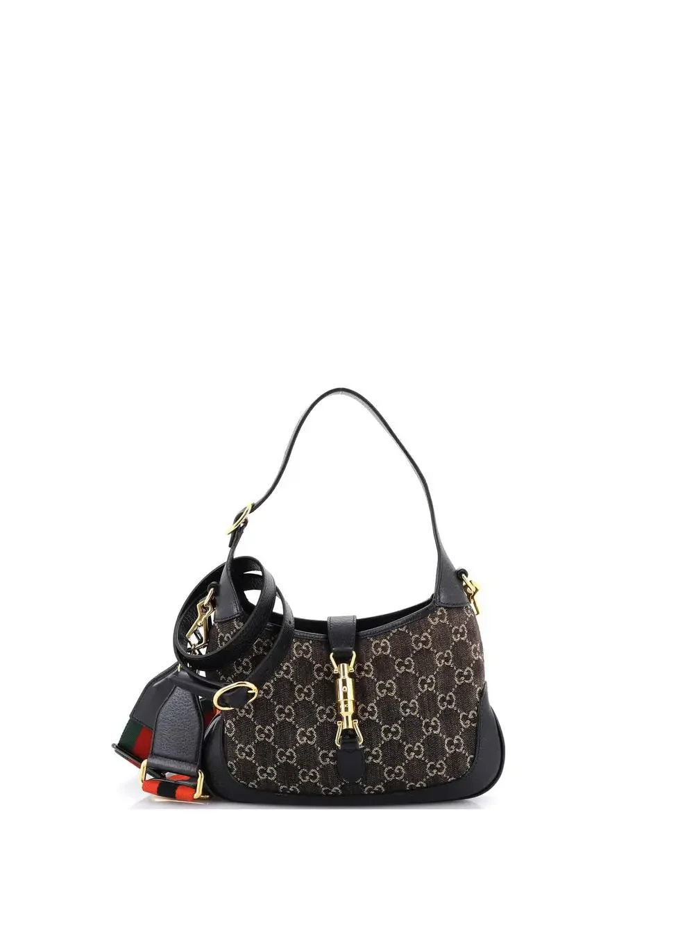 Gucci Jackie Hobo Gg Denim Small #233327G17B